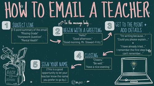 how to email a teacher